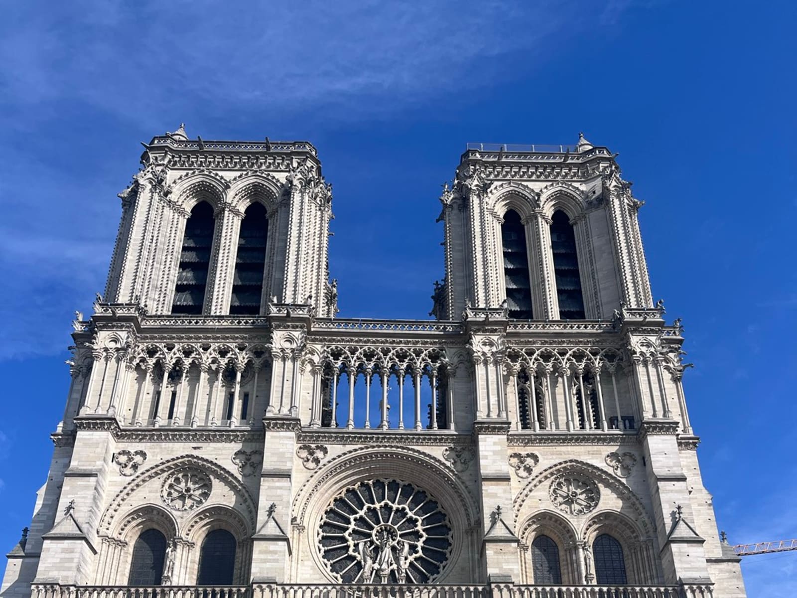 Notre-Dame Cathedral facade on Ile de la Cite